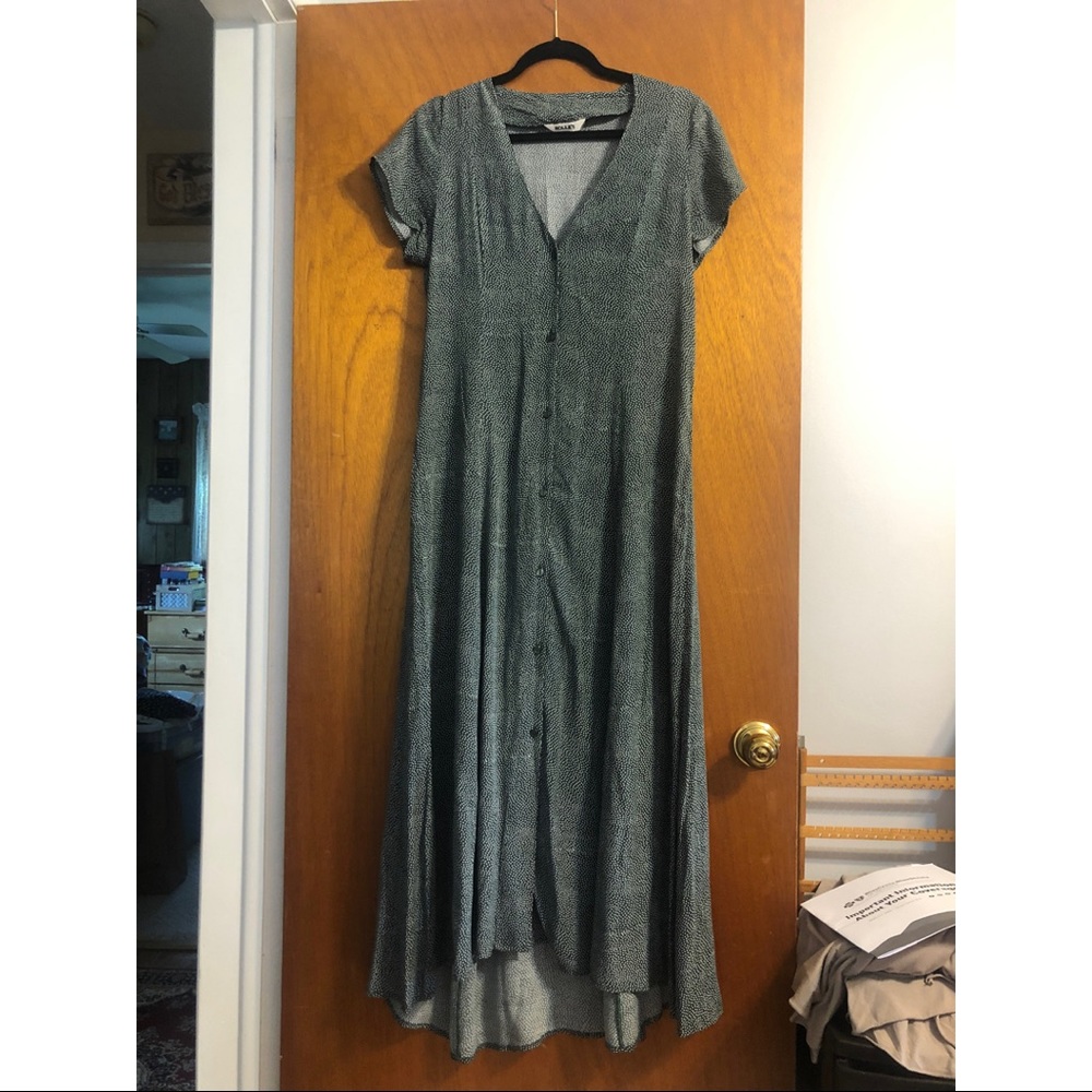 Beautiful green polka dotted dress! NWOT
